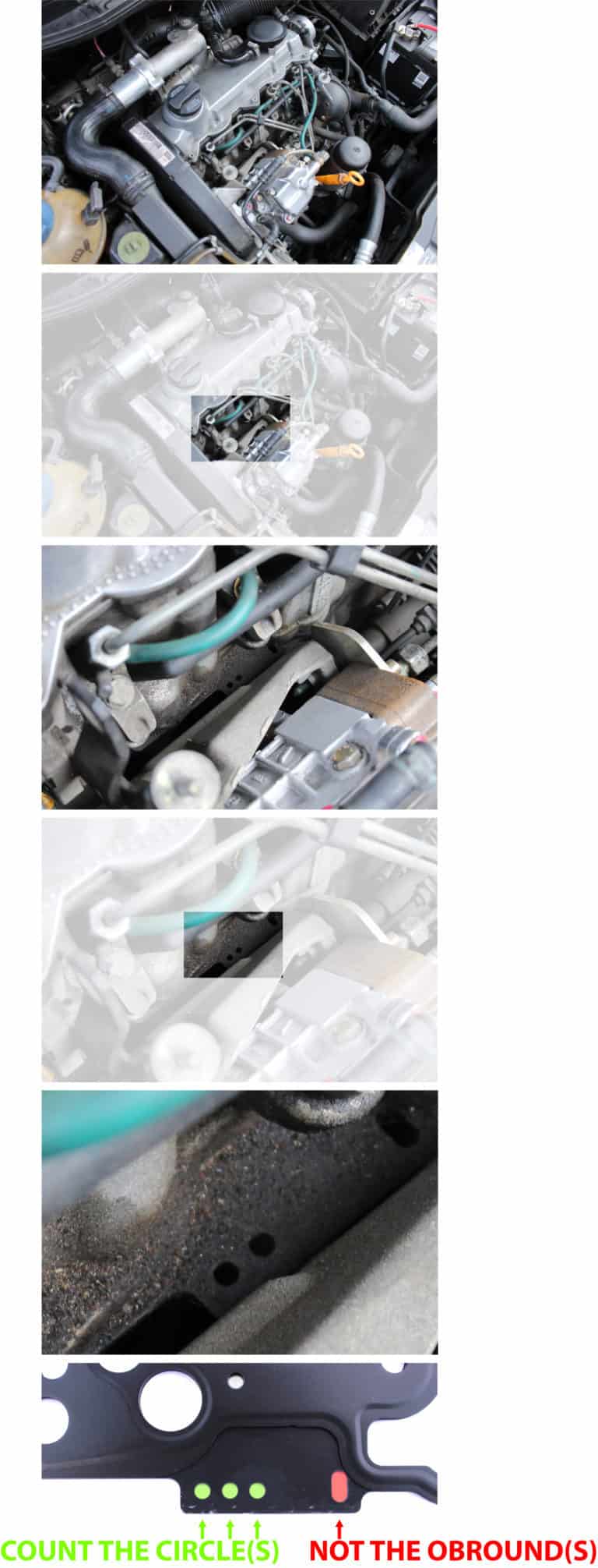 ALH Head Gasket Thickness Guide (scroll down for full diagram