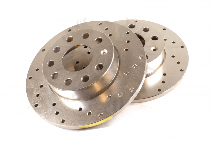 Brake Rotor Set, 256mm Rear Drilled Cascade German Parts