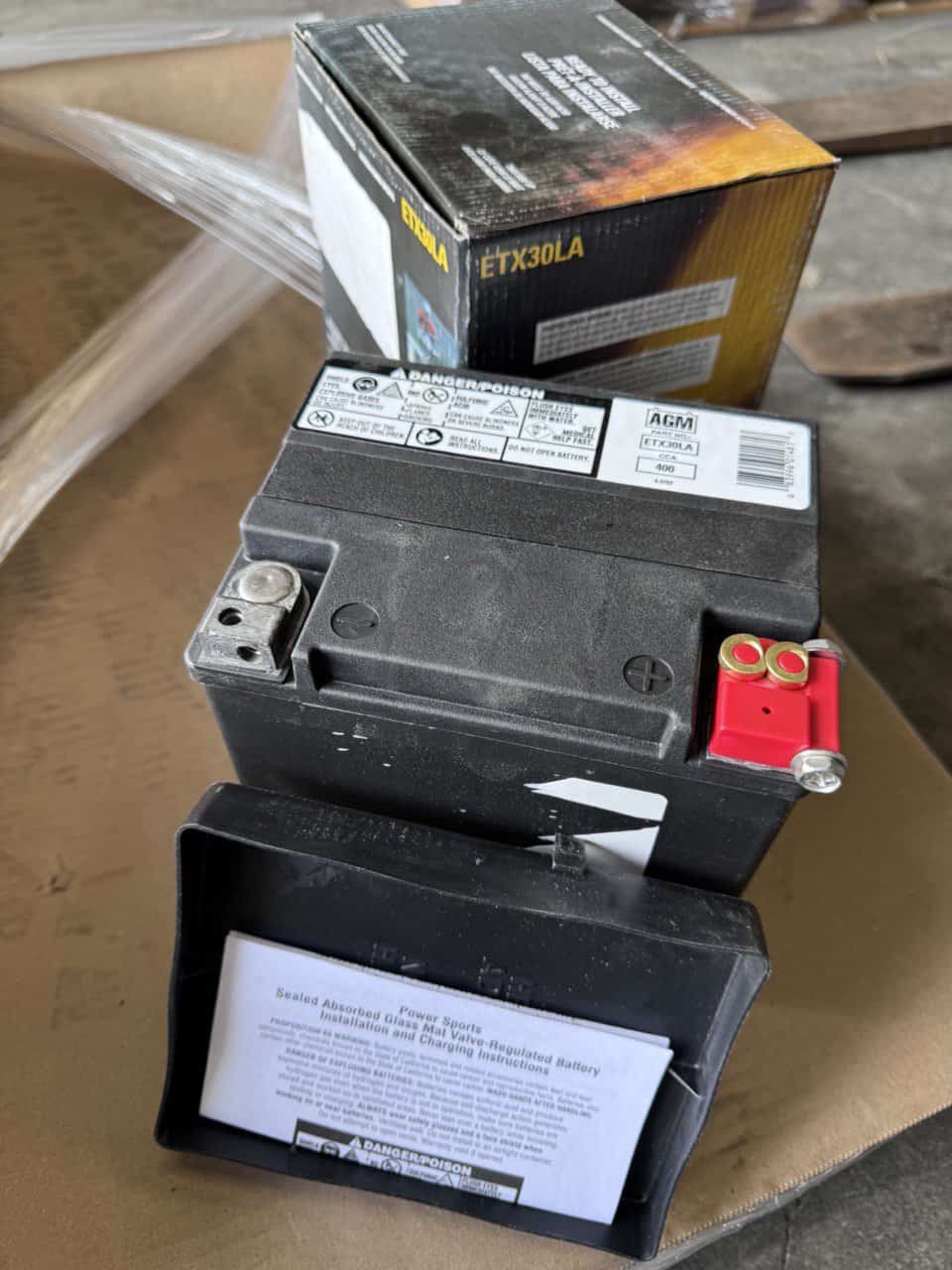 NEW Deka ETX30LA AGM Motorcycle ATV Snowmobile Battery Cascade German Parts